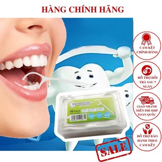 Tăm chỉ nha khoa hộp 50 cây Xỉa Răng Macromolecule