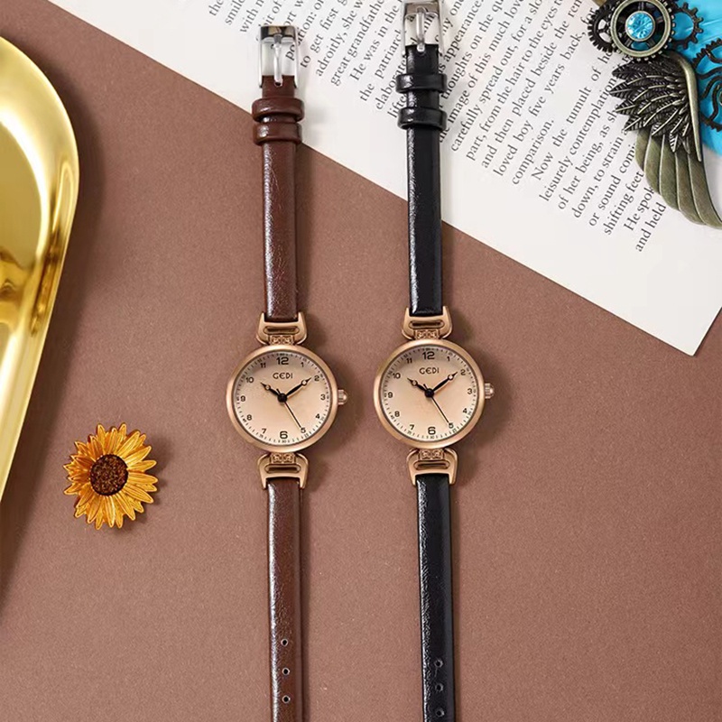 Đồng hồ nữ LaCy Watch đeo tay chính hãng mặt nhỏ chống nước dây da V16