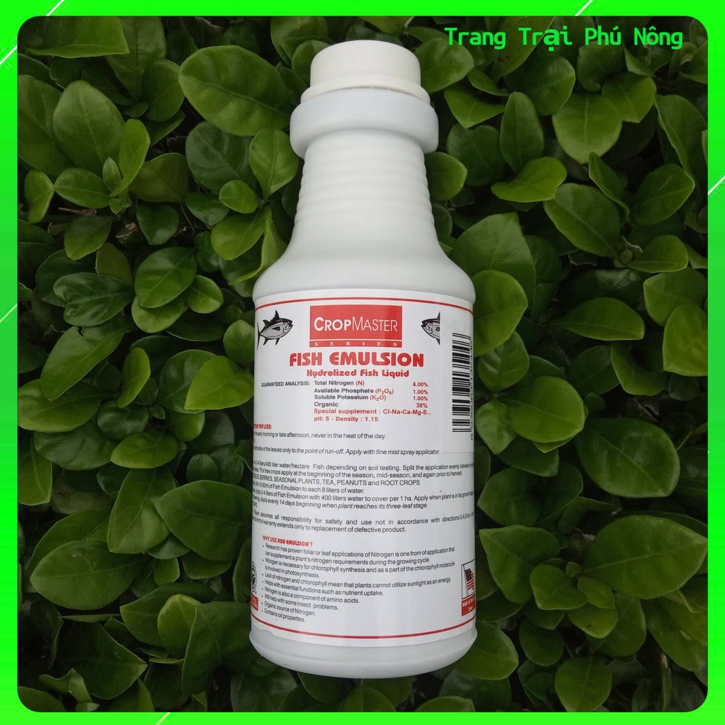 Phân Cá Thủy Phân Fish Emulsion nhập từ Hoa Kỳ - Chai 250ml