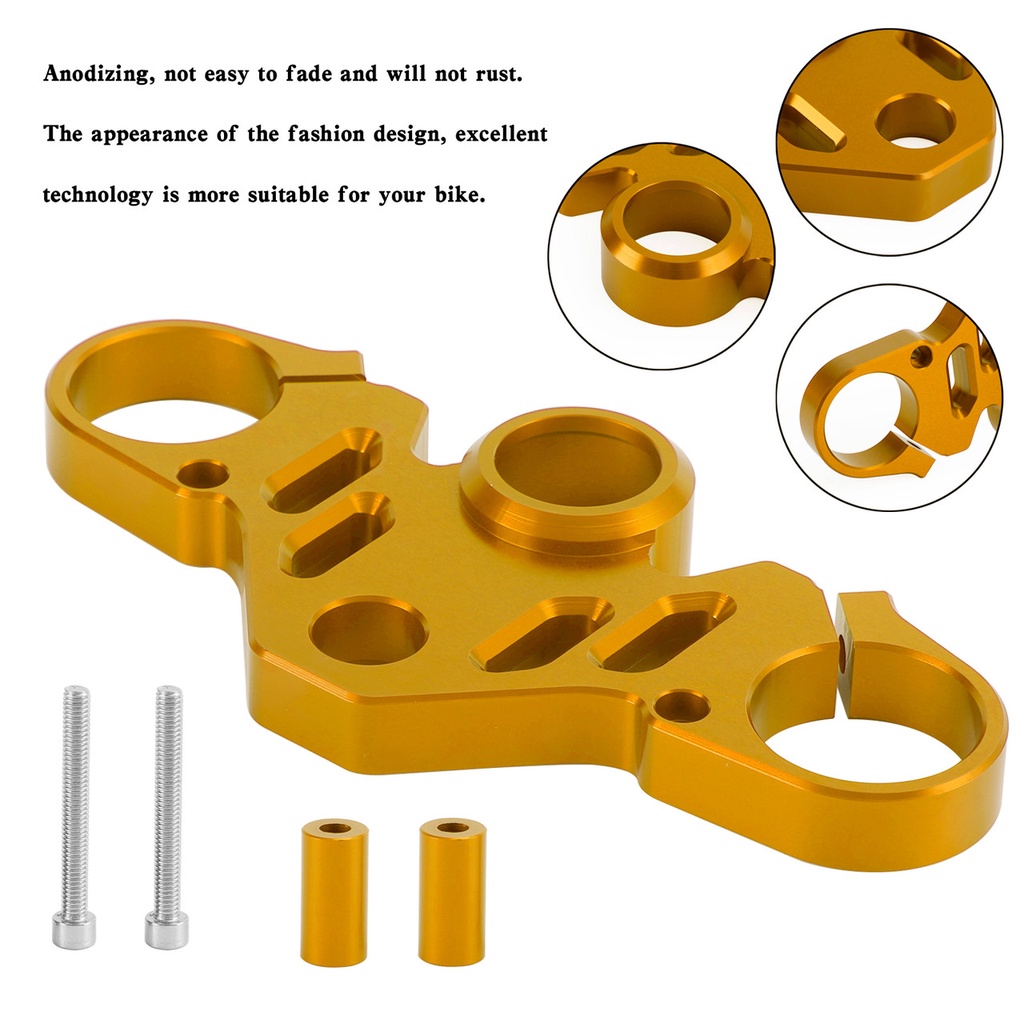 Chảng 3 trên đế giữ tay lái R15M R15V4 R15v3 chảng ba CNC trên R15v4 R15v3 R15M