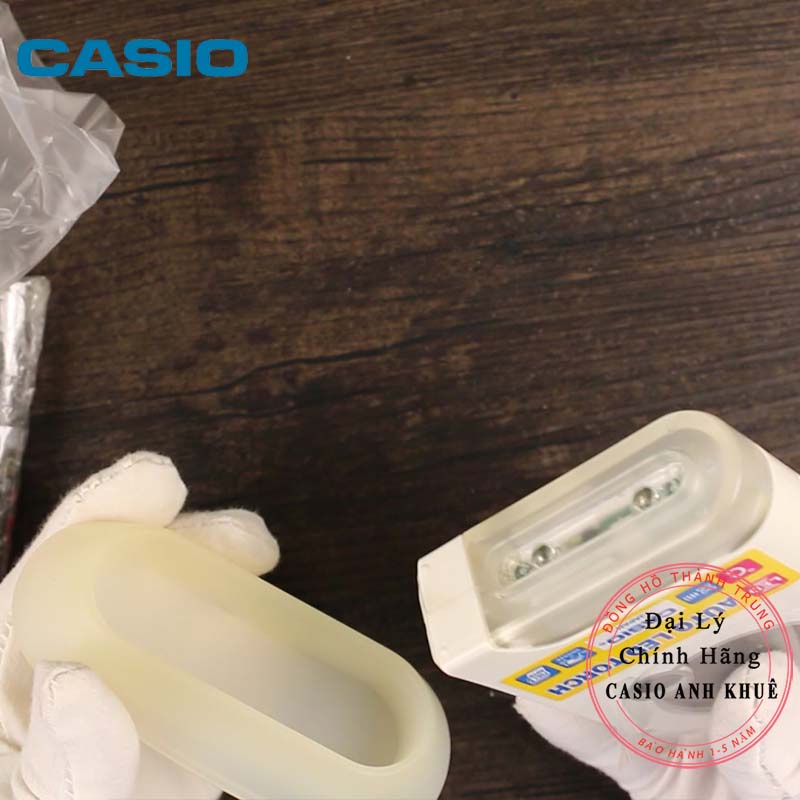 Đồng hồ để bàn kiêm đèn pin có đo nhiệt độ Casio PQ-75-7DF