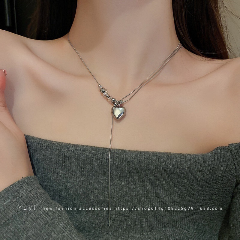 Vòng cổ Mặt Vuông In Chữ Phong Cách Hiphop Thời Trang Cho Nữ