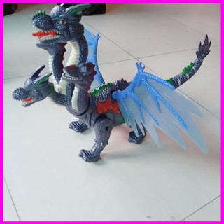 Đồ chơi khủng long 4 đầu đẻ trứng chiếu đèn 3D