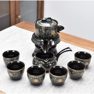 Bộ ấm chén uống trà cối xay 9 món gốm sứ đặc biệt