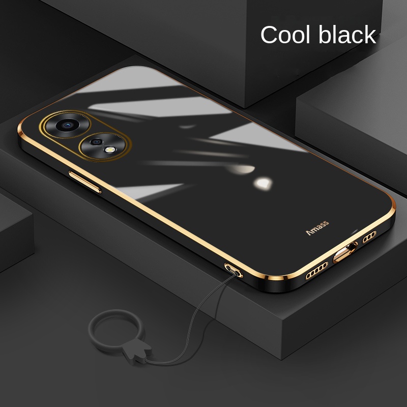 Ốp Điện Thoại Silicon Dẻo Mạ Màu Macaron Kèm Nhẫn Đeo Ngón Tay Cho OPPO Reno 8T 8Z 8 Pro 5G reno8T 5G