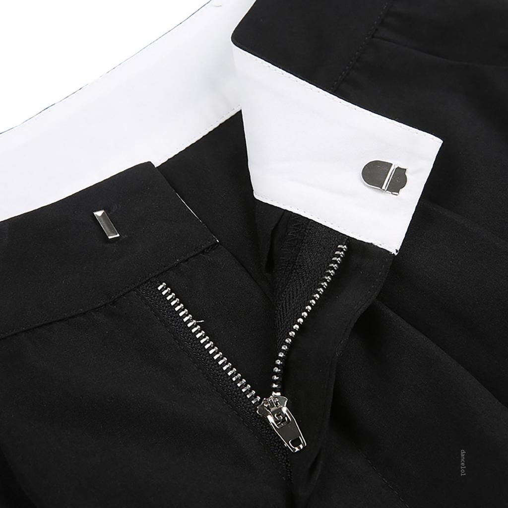 Quần Dài Ống Rộng Lưng Thấp Họa Tiết Kẻ Sọc Thời Trang Đường Phố Cá Tính Cho Nữ dance1o1-y2k 2000s