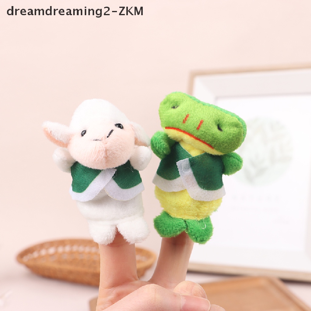 1 Bộ Con Rối Đeo Ngón Tay Hình Động Vật Hoạt Hình Bằng Vải Đồ Chơi Giáo Dục Cho Trẻ Em