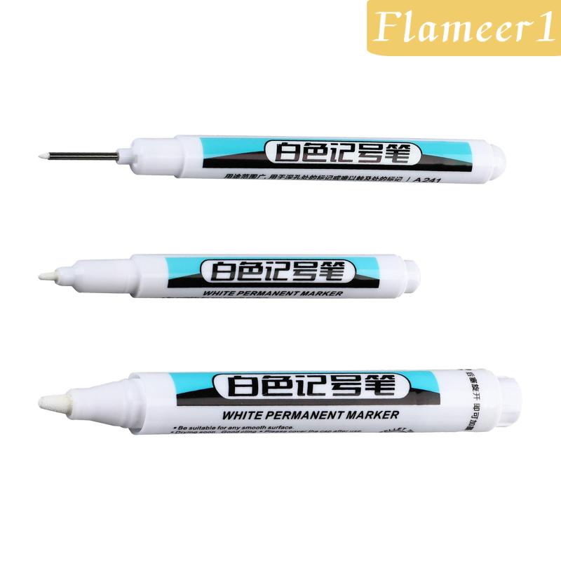 [Flameameer1] Bút Đánh Dấu Màu Trắng Chống Thấm Nước Dùng Cho Nhà Bếp / Phòng Tắm