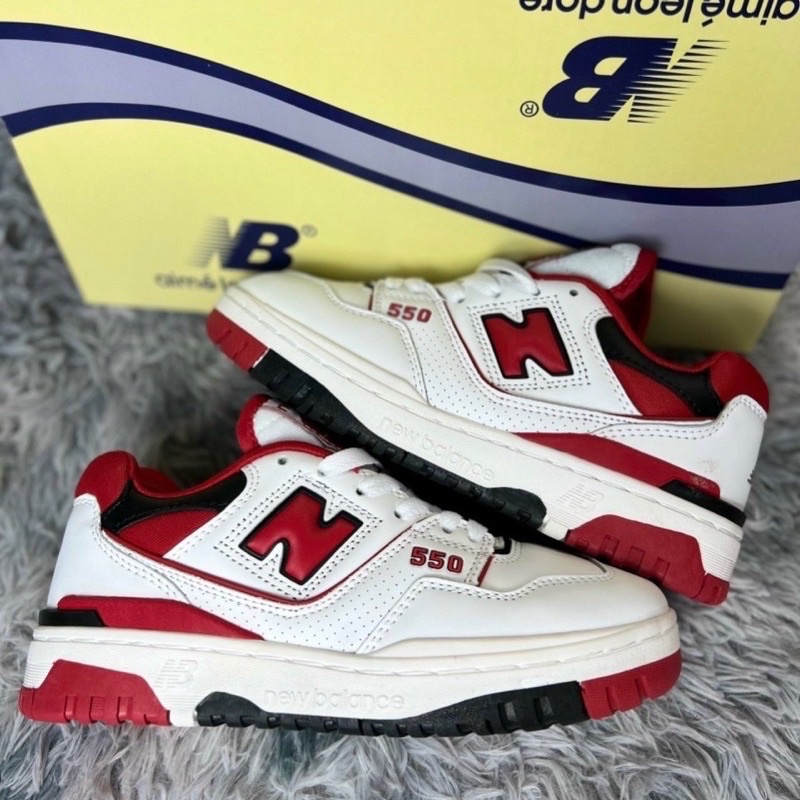 GIÀY NEW.BALA!NCE 550 WHITE RED LAI AU