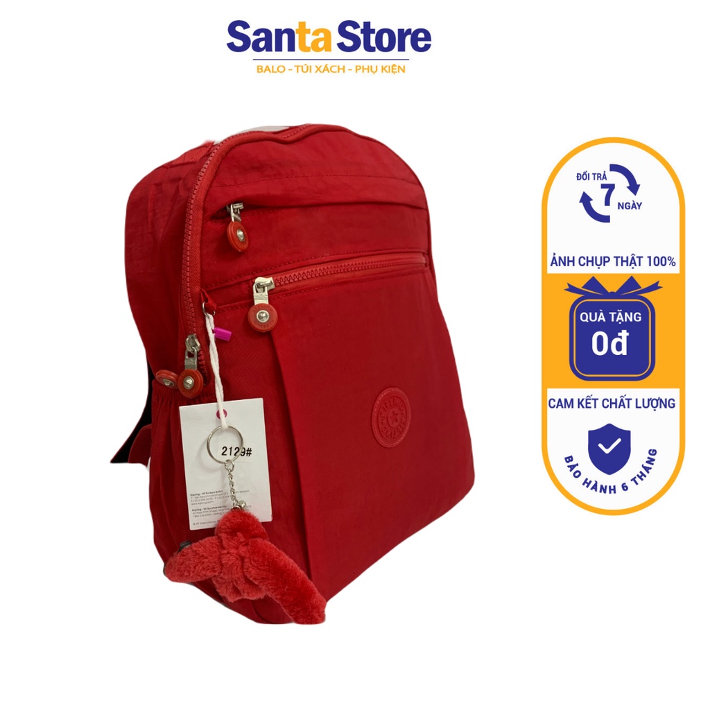 Balo vải dù thời trang nữ Kipling KL2129 đi học cao cấp SANTA STORE  Ulzzang Hàn Quốc nhiều ngăn xinh xắn đựng Laptop