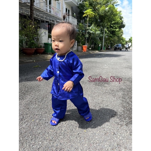 Bộ Bà Ba Nam Bộ cho bé trai bé gái bé từ 7-30kg SamGau Shop