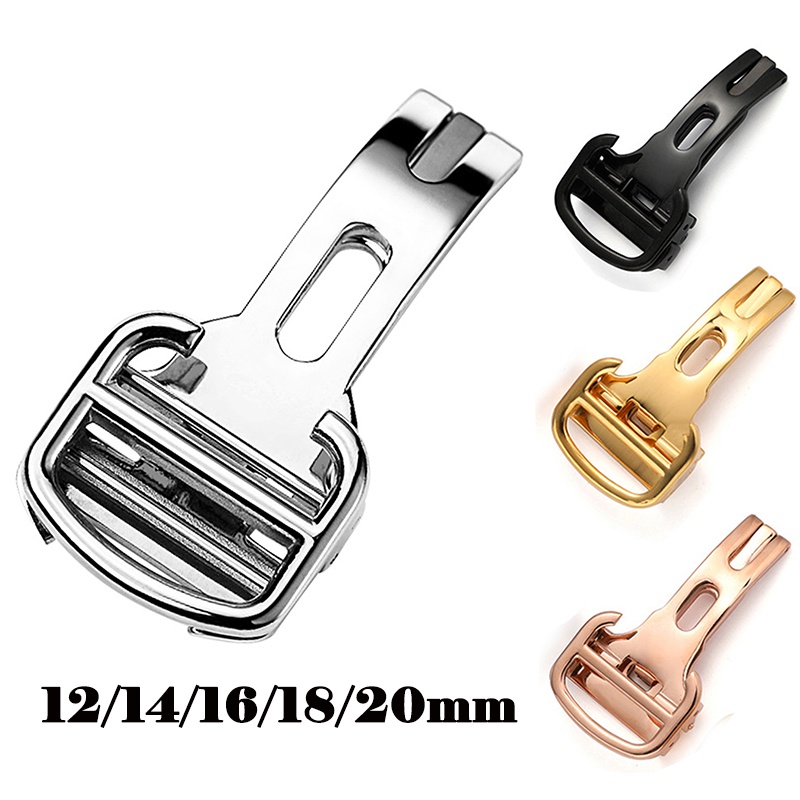 Khóa Cài Bằng Thép Không Gỉ Cho Đồng Hồ Cartier 12 14mm 16mm 18mm 20mm