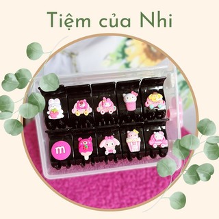 Kẹp càng cua 5 răng gấu dâu lotso hello kitty