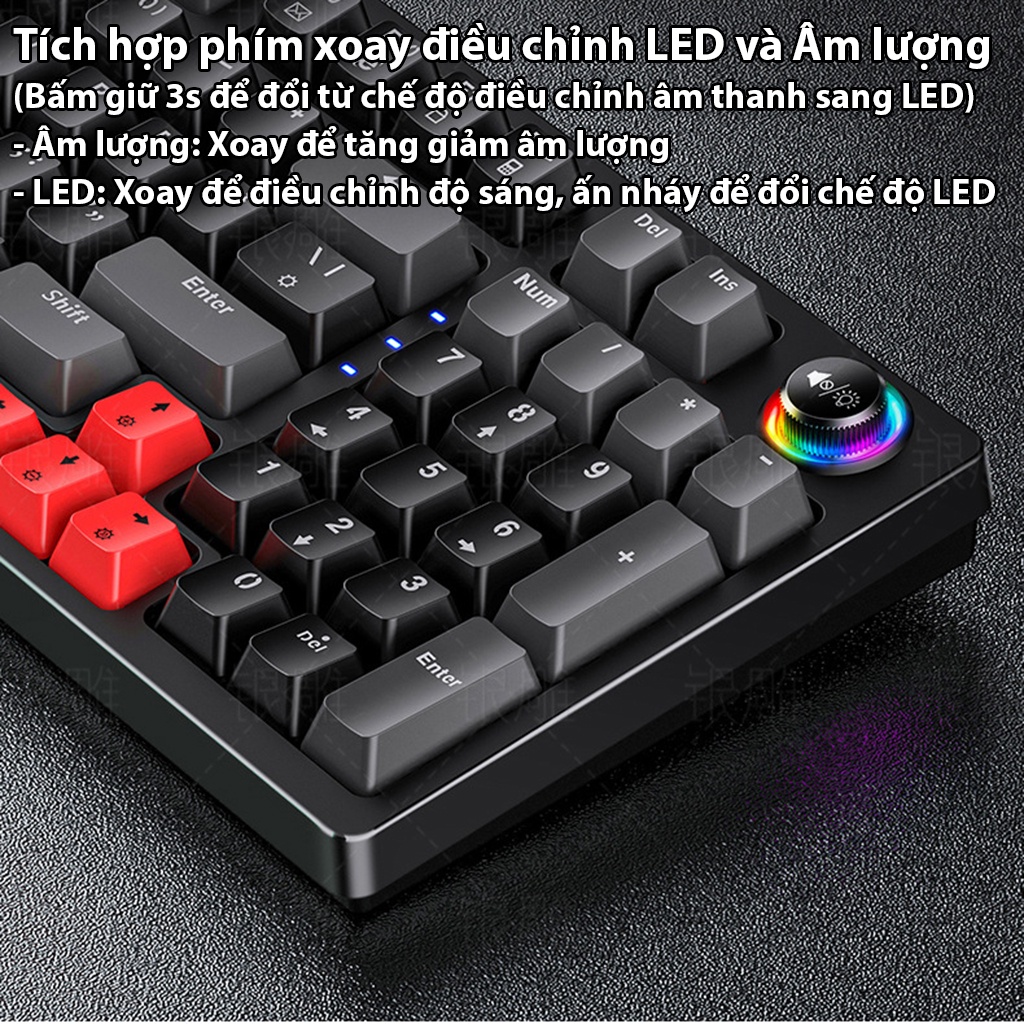 Bàn phím cơ Coupta Bàn phím máy tính laptop chơi game Full LED 96 phím K700