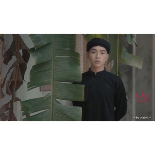 áo dài ông đồ đen mừng thọ