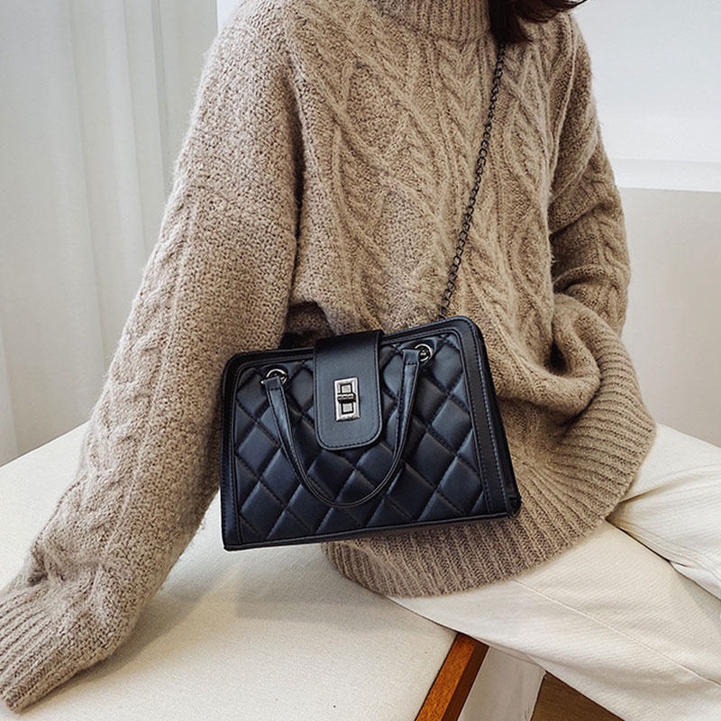 Mischa Túi Xách Da PU Cỡ Lớn Phối Màu Tương Phản Thời Trang Cho Nữ