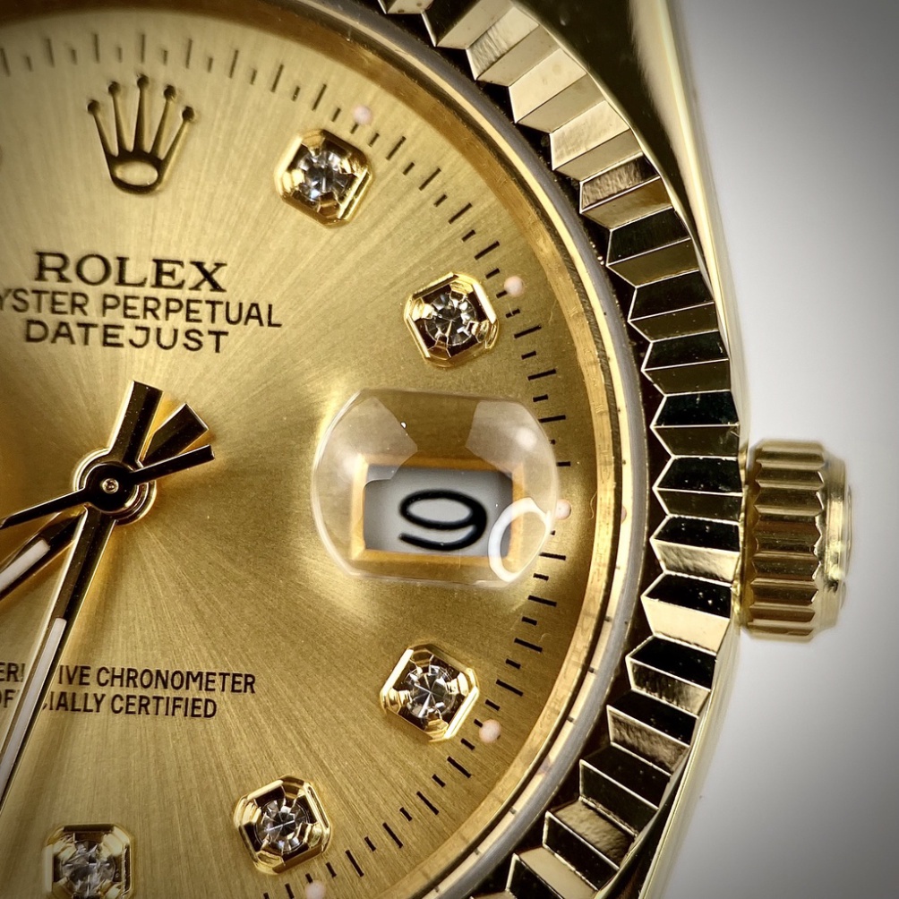 Đồng Hồ Nam RoLex Sapphire RA22A Case 36/41mm Mặt VÀNG Dây Vàng Máy cơ Automatic Nhật