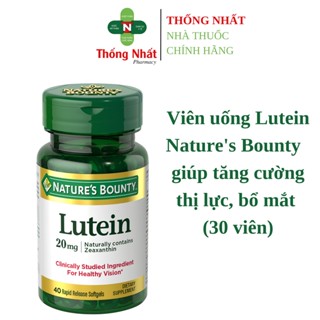 Viên uống Lutein 20mg Date xa 2026 sáng mắt tăng cường thị lực Nature's Bounty hộp 30 viên