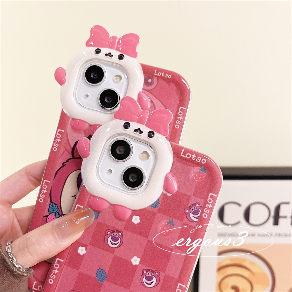 Ốp ĐiệN ThoạI HọA TiếT Lotso Cho iPhone 14 13 12 11 Pro Max Se 2020 X Xr Xs Max 7 8 Plus