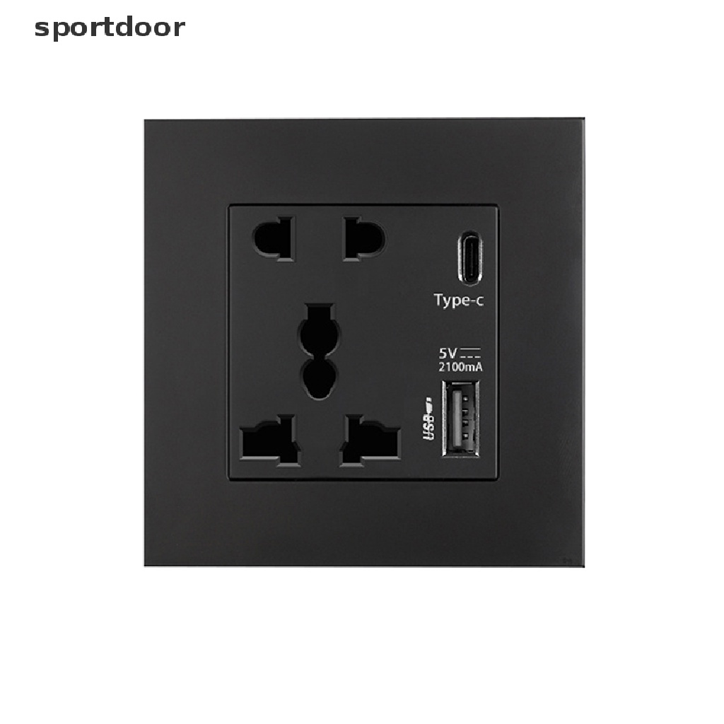 Ổ Cắm Điện USB 13A Loại C 2100MA Bằng Thủy Tinh Pha Lê