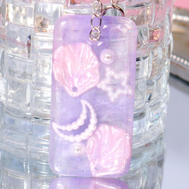 Khuôn Silicone Làm Mặt Dây Chuyền DIY Không Dính Hình Lục Giác / Ngôi Sao / Trái Tim / Tròn