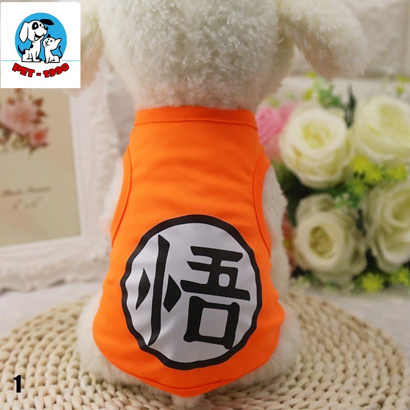Áo Ba Lỗ Hè Vải Lưới, Thun Thoáng Khí Họa Tiết Hoạt Hình Dễ Thương Cho Chó Mèo