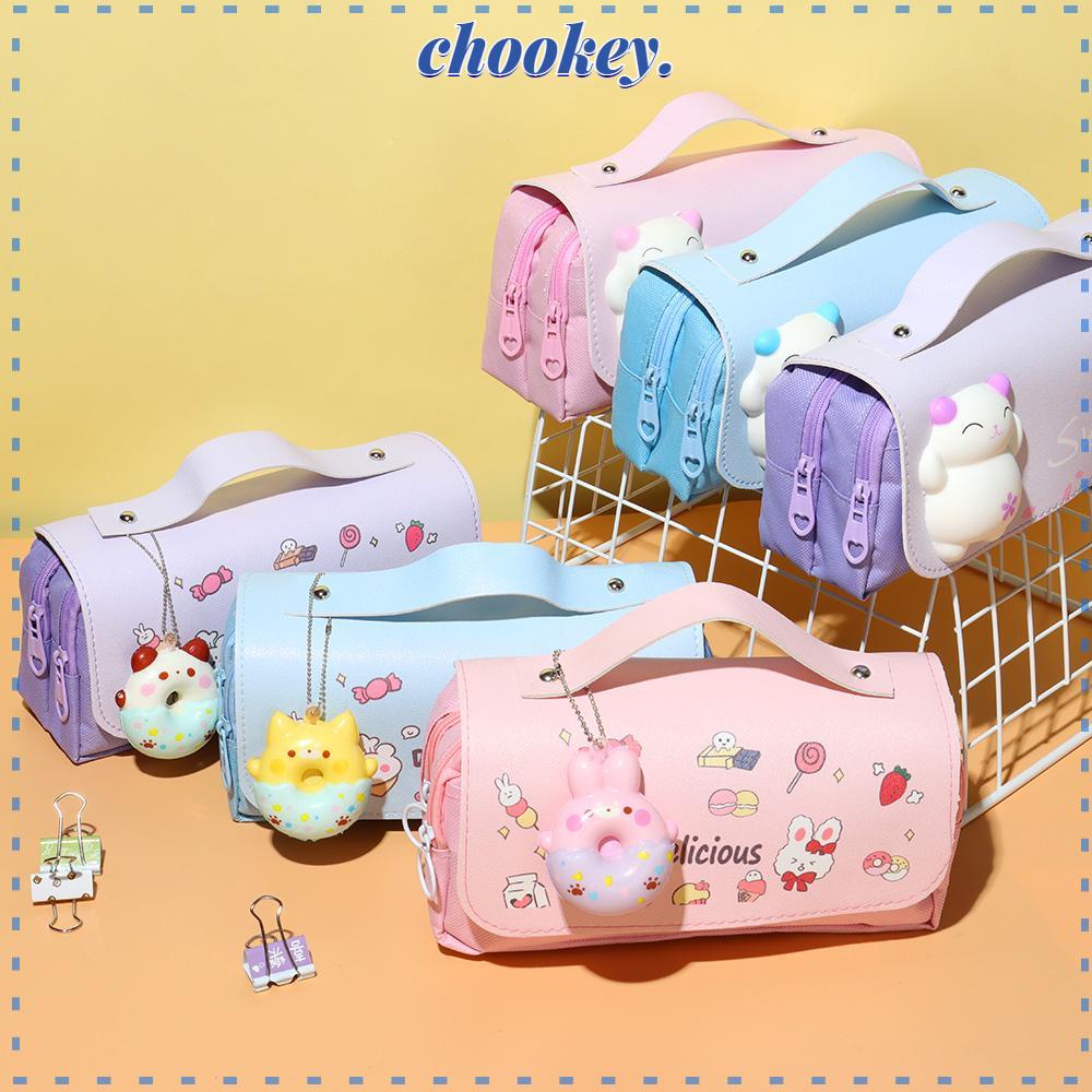 Túi Đựng Bút Họa Tiết Mèo Khúc Côn Cầu Dễ Thương Cho Bạn Gái