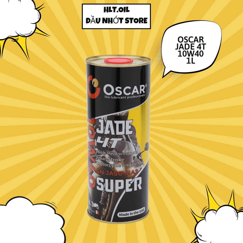 Nhớt Xe Số Cao Cấp 10W40 - Oscar Jade 4T Super 1L