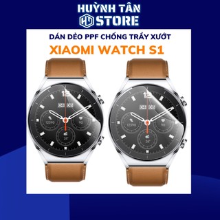 Dán dẻo PPF xiaomi watch s1 trong suốt hoặc nhám chống bám vân tay bảo vệ màn hình mua 1 tặng 1 huỳnh tân store