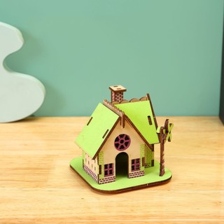 Đồ chơi lắp ráp gỗ 3D Mô hình Nhà gỗ Ellie House