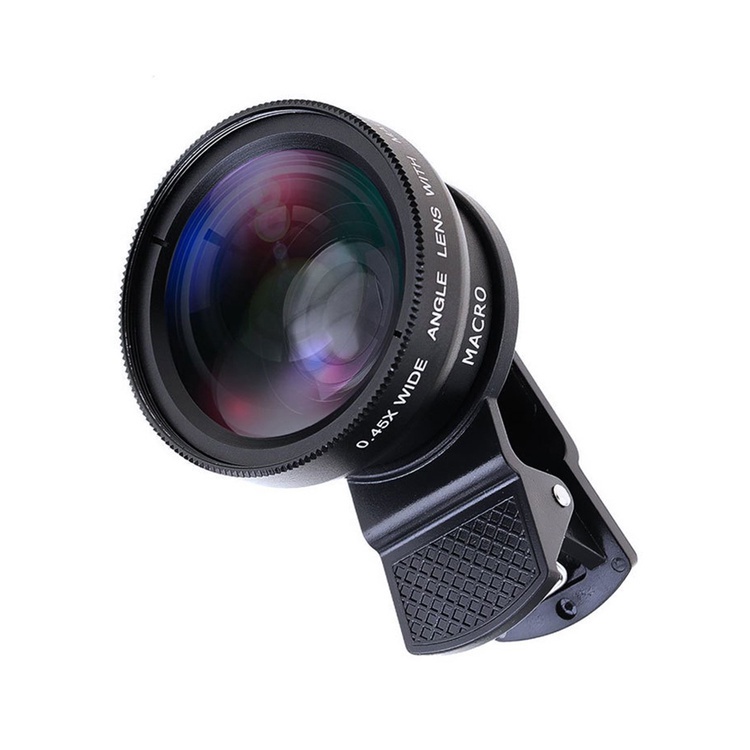 Ống Kính macro Góc Rộng 0.45x 12.5x HD Cho Điện Thoại iPhone, Samsung