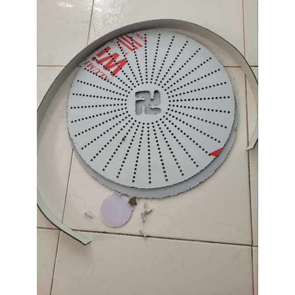 bộ vỏ đèn hào quang 5 tấc vỏ vàng