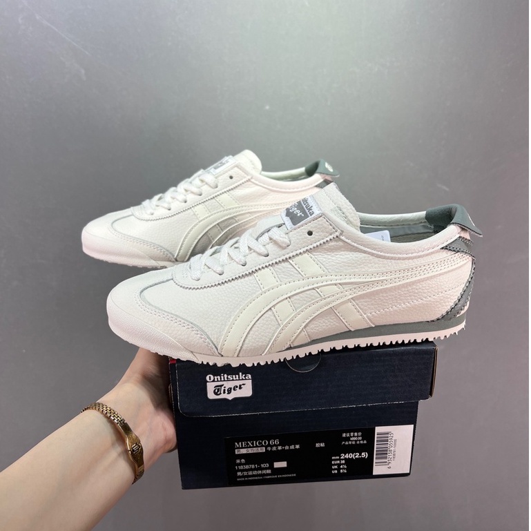 Giày Chạy Bộ Onitsuka Tiger (Onitsuka Tiger Lambskin) Mexico 66 100% Chính Hãng Cho Nam Nữ