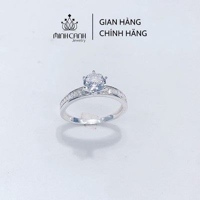 Nhẫn Bạc Nữ Minh Canh Jewelry Kết Đá 6 Chấu
