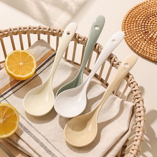 Muỗng múc canh bằng sứ tay cầm dài tiện dụng