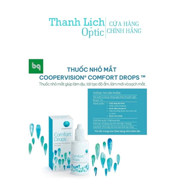 Thuốc nhỏ mắt Comfort Drops 20ml