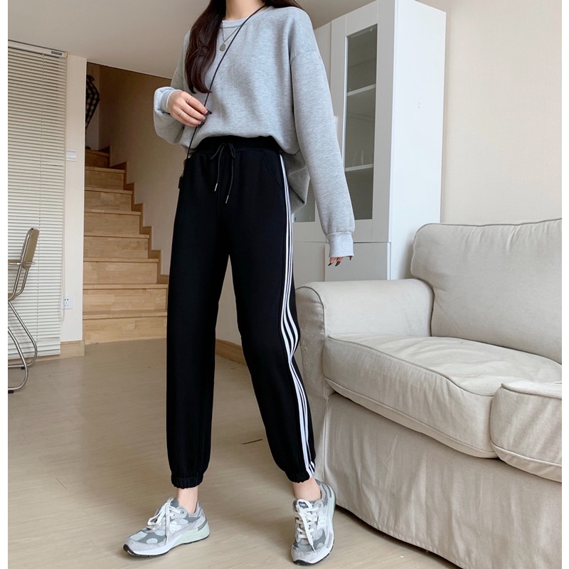 Quần Legging Nữ Dáng Rộng Phong Cách Hàn Quốc