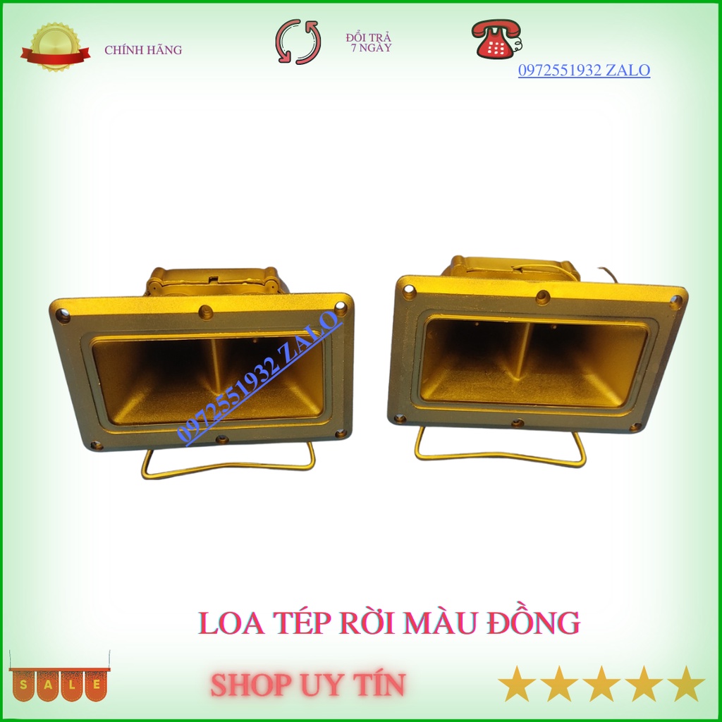 Đôi loa treble rời thạch anh màu đồng công suất 200w cho dàn âm thanh