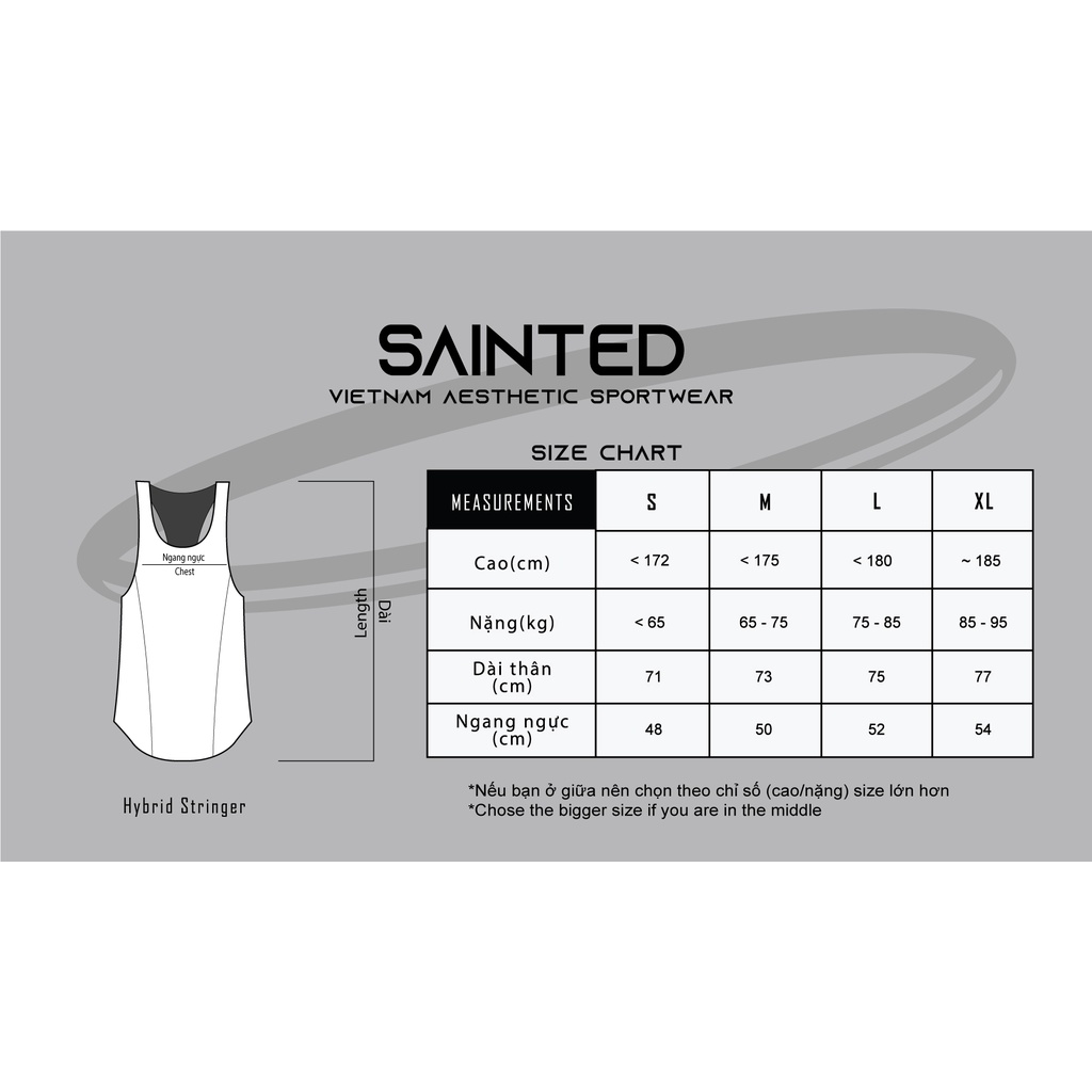 Áo Core Stringer tập gym thoáng mát | SAINTED