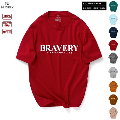 Áo Thun Nam Cổ Tròn BERY Vải Cotton  4 chiều Xuất Xịn, Chuẩn Form, Trẻ Trung, Thanh Lịch - Bravery