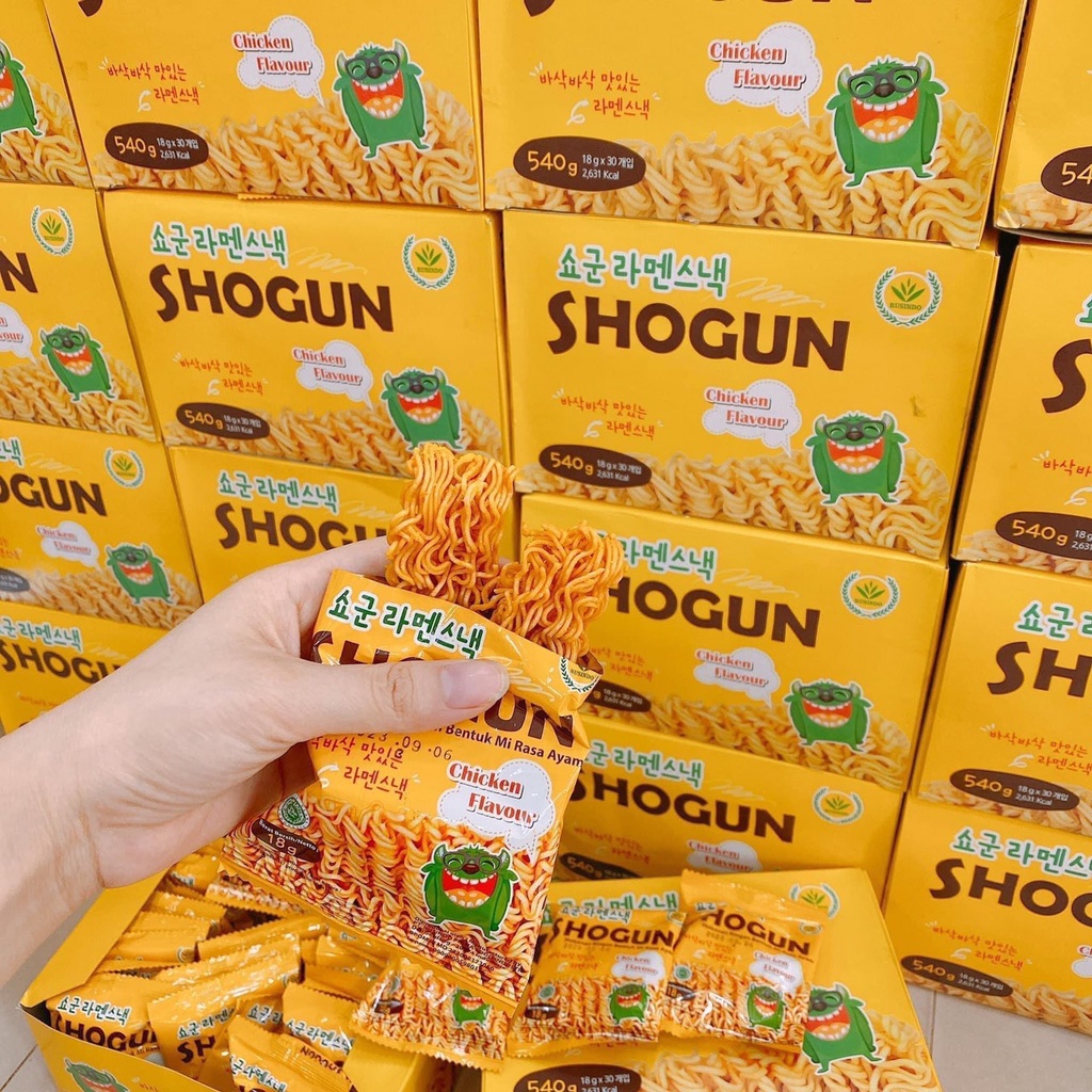 Mỳ ăn liền cho trẻ em Shugon Hàn Quốc Hộp 30 gói