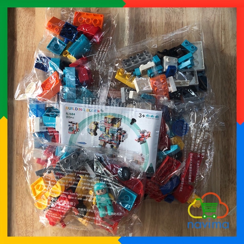 Xếp Hình Lego Duplo Feelo Robot Biến Hình 195 Chi Tiết To Dễ Lắp Ghép Cho Bé