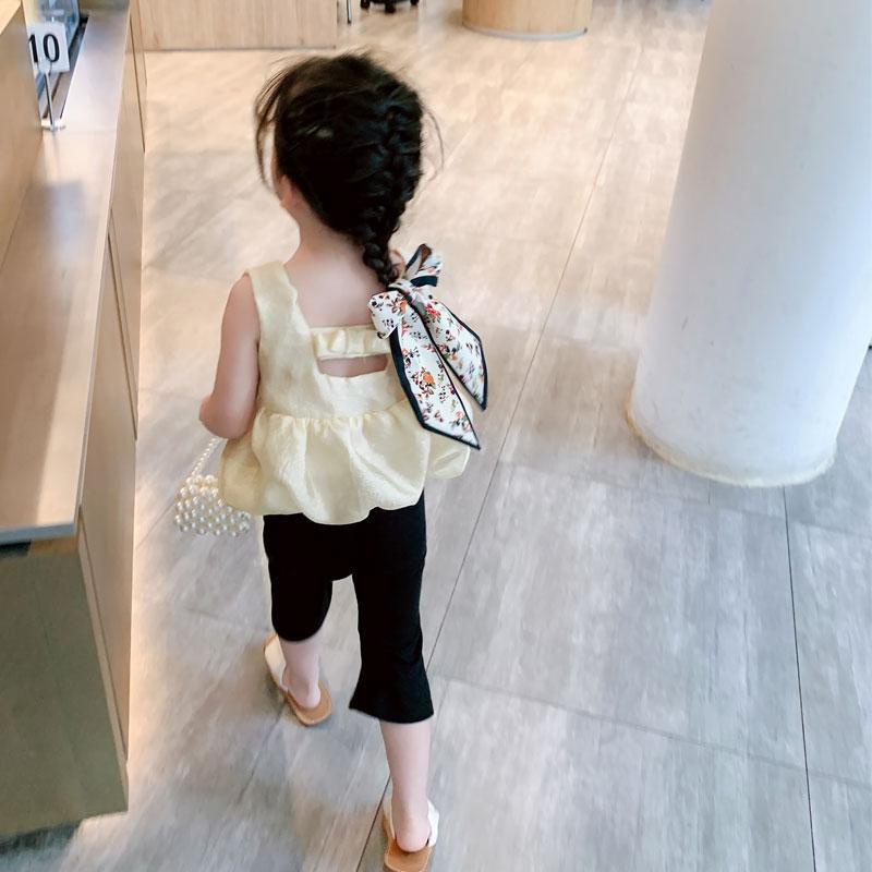 Áo Thun Không Tay Hở Lưng Thời Trang Mùa Hè Dành Cho Bé Gái