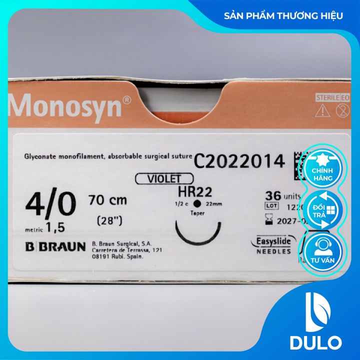 Chỉ phẫu thuật Monosyn 4/0