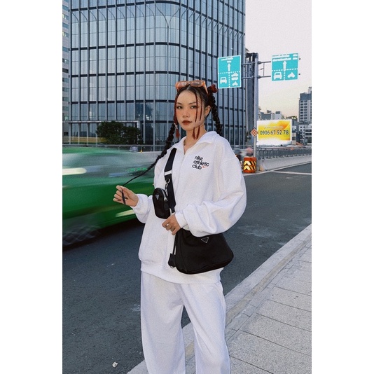 Set sweater/pant N.ike Authentic Club in unisex nỉ bông cotton - defit.apparel