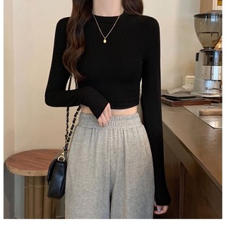Áo croptop dài tay 24kstudio