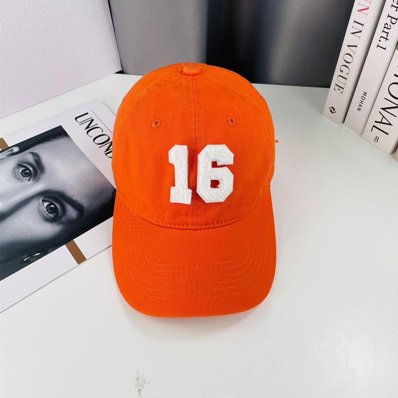 Helolis Mũ Lưỡi Trai Mềm Mại In Họa Tiết Màu Cam Tươi Sáng