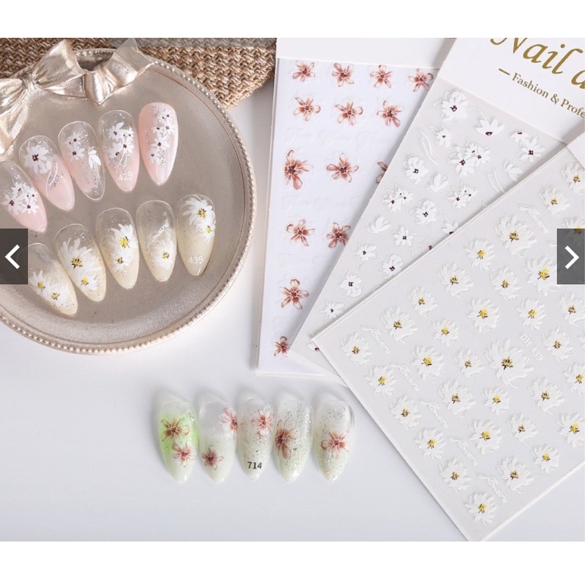 sticker mã mới trang trí nail nhé a