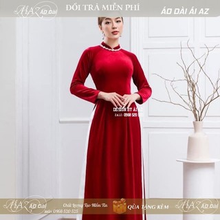 Áo dài nhung truyền thống nữ zxo2