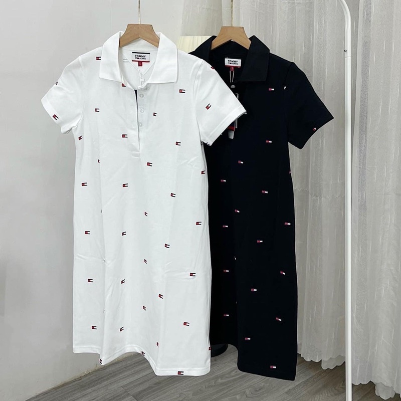 váy suông cổ Polo tomy cho nữ